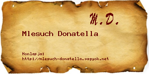 Mlesuch Donatella névjegykártya